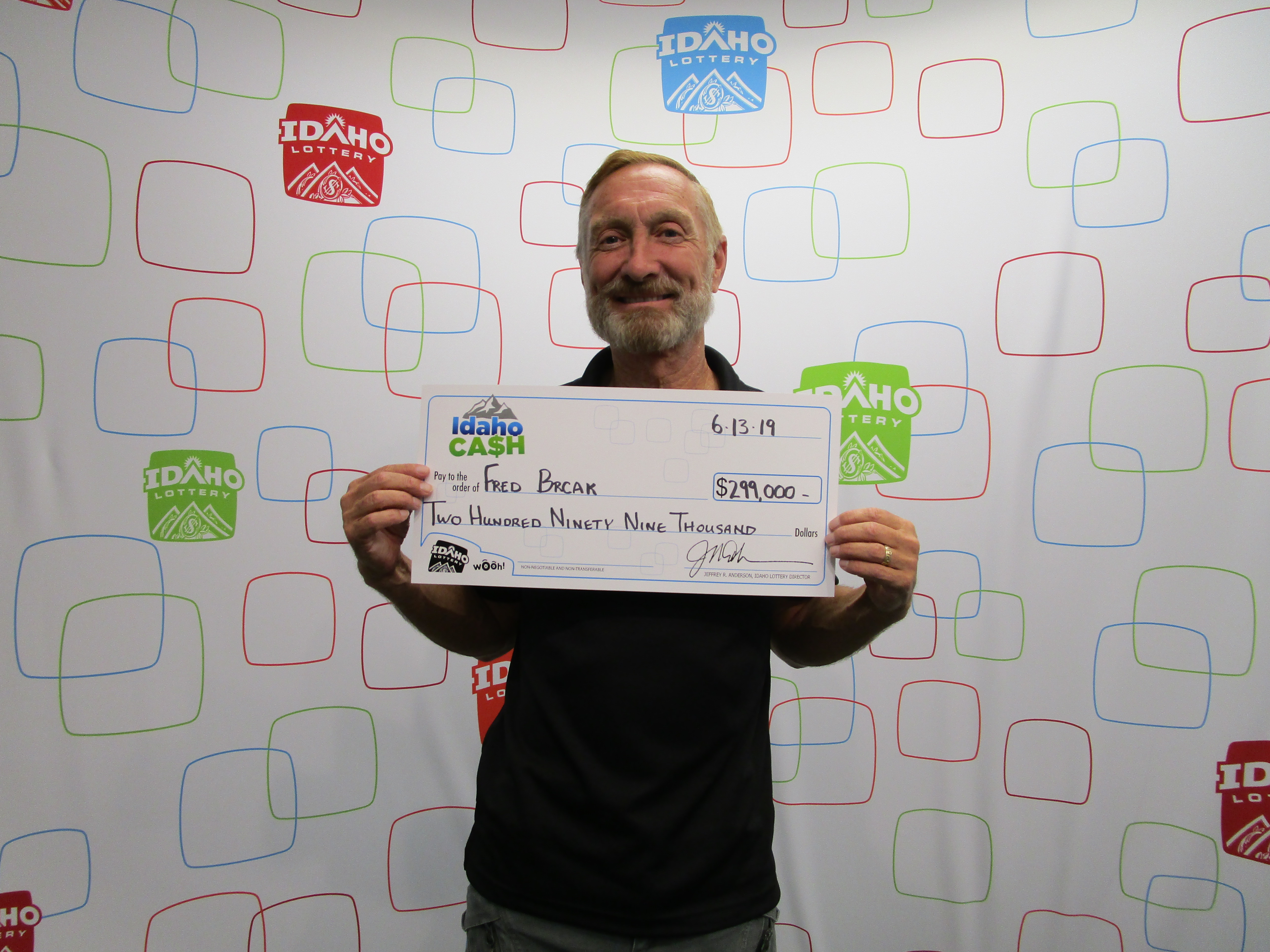 Fred Brcak Wins Largest Idaho Cash Jackpot